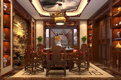通州温馨雅致的古典中式家庭装修设计效果图